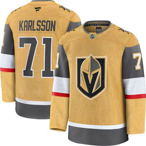 �t�@�i�e�B�N�X �����Y �g�b�v�X �V���c �W���[�W�[ Fanatics NHL Men's Vegas Golden Knights William Karlsson #65 2024-2025 Premium Authentic Home Jersey NoColor