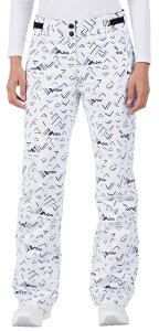 ���V�j���[�� ���f�B�[�X �{�g���X �J�W���A���p���c �v�����g Rossignol Women'stacy Printed Ski Pants White �z���C�g