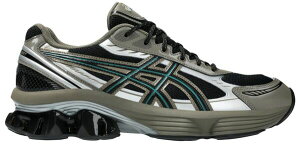 �A�V�b�N�X �����Y �V���[�Y �X�j�[�J�[ ASICS Men's GEL-KINETIC FLUENT Running Shoes Black/Grey/Silver �u���b�N