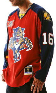 �~�b�`�F��&�l�X �����Y �g�b�v�X �V���c ���B���e�[�W���[�W�[ Mitchell & Ness Men's Florida Panthers Aleksander Barkov #16 Red Vintage Power Play Jersey NoColor ���b�h