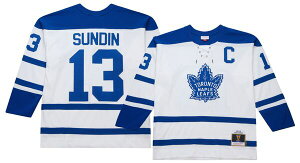 �~�b�`�F��&�l�X �����Y �g�b�v�X �V���c ���B���e�[�W���[�W�[ Mitchell & Ness Men's Toronto Mapleafs Matsundin #13 2001 White Power Play Vintage Replica Jersey NoColor �z���C�g