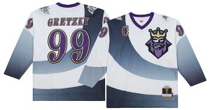 �~�b�`�F��&�l�X �����Y �g�b�v�X �V���c ���B���e�[�W���[�W�[ Mitchell & Ness Men's Los Angeles Kings Wayne Gretzky #99 1995 White Power Play Vintage Replica Jersey NoColor �z���C�g
