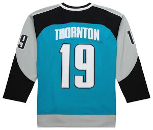 �~�b�`�F��&�l�X �����Y �g�b�v�X �V���c ���B���e�[�W���[�W�[ Mitchell & Ness Men'san Jose Sharks Joe Thornton #19 2006 Teal Power Play Vintage Replica Jersey NoColor �e�B�[��