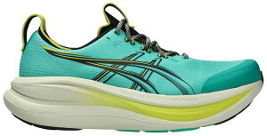 �A�V�b�N�X �����Y �V���[�Y �X�j�[�J�[ ASICS Men's GEL-NIMBUS 28 Running Shoes Aurora Green/Black �u���b�N