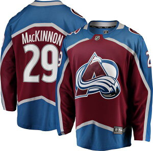 �t�@�i�e�B�N�X �����Y �g�b�v�X �V���c �W���[�W�[ Fanatics NHL Men's Colorado Avalanche Nathan MacKinnon #29 Breakaway Home Replica Jersey NoColor