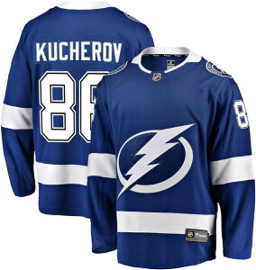 �t�@�i�e�B�N�X �����Y �g�b�v�X �V���c �W���[�W�[ Fanatics NHL Men's Tampa Bay Lightning Nikita Kucherov #86 Breakaway Home Replica Jersey NoColor