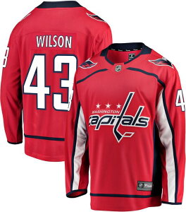 �t�@�i�e�B�N�X �����Y �g�b�v�X �V���c �L���b�v �W���[�W�[ Fanatics NHL Men's Washington Capitals Tom Wilson #43 Breakaway Home Replica Jersey NoColor