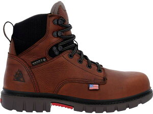 ���b�L�[ �����Y �V���[�Y �u�[�c�E���C���u�[�c Rocky Men's Worksmart Waterproof Composite Toe Work Boots Brown �u���E��