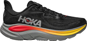 �z�J�I�l�I�l �����Y �V���[�Y �X�j�[�J�[ HOKA Men's Clifton 10 Running Shoes Black/Grey �u���b�N
