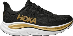 �z�J�I�l�I�l �����Y �V���[�Y �X�j�[�J�[ HOKA Men's Clifton 10 Running Shoes Black/Gold �u���b�N
