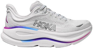 �y���������z �z�J�I�l�I�l ���f�B�[�X �X�j�[�J�[ �V���[�Y HOKA Women's Bondi 9 Running Shoes Ash Grey/White