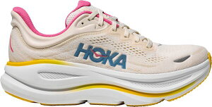 �z�J�I�l�I�l ���f�B�[�X �V���[�Y �X�j�[�J�[ HOKA Women's Bondi 9 Running Shoes White/Tan �z���C�g