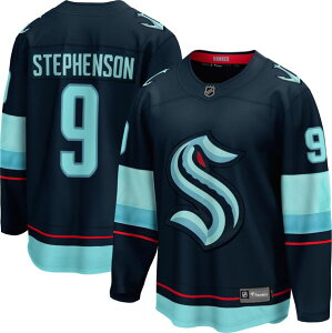 �t�@�i�e�B�N�X �����Y �g�b�v�X �V���c �W���[�W�[ Fanatics NHL Men'seattle Kraken Chandler Stephenson #9 2024-2025 Home Replica Jersey NoColor