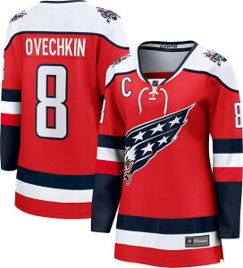 �t�@�i�e�B�N�X ���f�B�[�X �g�b�v�X �V���c �L���b�v �W���[�W�[ Fanatics NHL Women's Washington Capitals Alex Ovechkin #8 Red Breakaway Replicalternate Jersey NoColor ���b�h