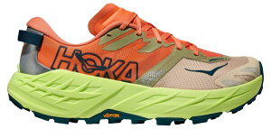 �z�J�I�l�I�l ���f�B�[�X �V���[�Y �X�j�[�J�[ HOKA Women'speedgoat 7 Trail Running Shoes Persimmon/Neon Yuzu