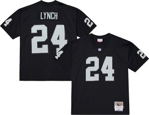 �~�b�`�F��&�l�X �����Y �g�b�v�X �V���c �W���[�W�[ Mitchell & Ness Men's 2017 Las Vegas Raiders Marshawn Lynch #24 Black Legacy Jersey NoColor �u���b�N