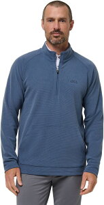 �g���r�X�}�q���[ �����Y �g�b�v�X �V���c TravisMathew Men's Perfromance Waffle Golf 1/4 Zip Bering Sea