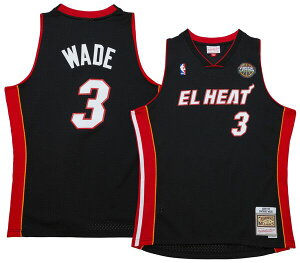 �~�b�`�F��&�l�X ���f�B�[�X �g�b�v�X �V���c �W���[�W�[ Mitchell & Ness Men's Miami Heat 2008 Dwyane Wade #3 Swingman Jersey NoColor