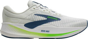 �u���b�N�X �����Y �V���[�Y �X�j�[�J�[ Brooks Men's Revel Max Running Shoes White/Moonlight/Green �z���C�g