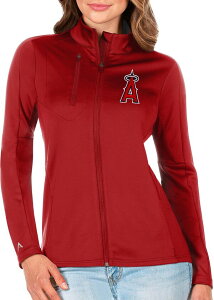 �A���e�B�O�A ���f�B�[�X �A�E�^�[ �W���P�b�g�E�u���]�� Antigua Women's Los Angeles Angels Generation Full-Zip Red Jacket NoColor ���b�h