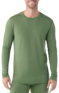�X�}�[�g�E�[�� �����Y �g�b�v�X �V���c Smartwool Men's Merino Classic All-Season Base Layer Long Sleeve Fern Green �O���[��