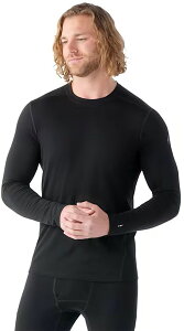�X�}�[�g�E�[�� �����Y �g�b�v�X �V���c Smartwool Men's Classic All-Season Merino Base Layer Crew Boxed Black �u���b�N