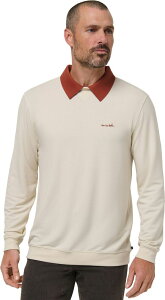 �g���r�X�}�q���[ �����Y �g�b�v�X �V���c �N���[�l�b�N TravisMathew Men's Amenities Collar Golf Crewneck Birch