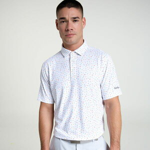 �E�H���^�[�w�[�Q�� �����Y �g�b�v�X �|���V���c �v�����g Walter Hagen Men's Performance 11 Novelty Print Golf Polo Simple Golf Icon White �z���C�g