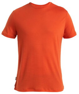 �A�C�X�u���[�J�[ �����Y �g�b�v�X �V���c icebreaker Men's Merino 125 Cool-Lite Sphere III Short Sleeve Shirt Molten