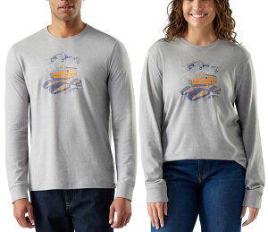�X�}�[�g�E�[�� �����Y �g�b�v�X T�V���c �O���t�B�b�N SmartWool Men'snowcat Graphic Long Sleeve Graphic T-Shirt Light Gray Heather �O���[