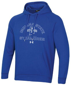 �A���_�[�A�[�}�[ �����Y �A�E�^�[ �p�[�J�[�E�X�E�F�b�g �t���[�X Under Armour Men's Indiana State Sycamores Blue Rival Fleece Pullover Hoodie NoColor �u���[
