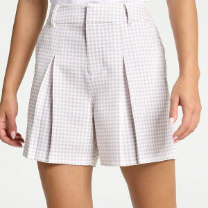 �E�H���^�[�w�[�Q�� ���f�B�[�X �{�g���X �n�[�t�p���c�E�V���[�c Walter Hagen Women's Performance 11 Fashion Shortiny Gingham Khaki �J�[�L