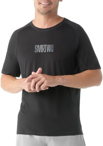 �X�}�[�g�E�[�� �����Y �g�b�v�X T�V���c �O���t�B�b�N SmartWool Men's Active Ultralite Graphic Short Sleeve T-Shirt Black/Charcoal �u���b�N