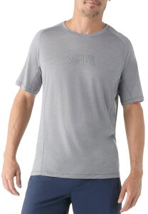 �X�}�[�g�E�[�� �����Y �g�b�v�X T�V���c �O���t�B�b�N SmartWool Men's Active Ultralite Graphic Short Sleeve T-Shirt Light Grey Heather/Medium �O���[