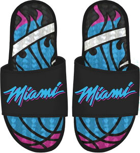 �A�C�X���C�h ���f�B�[�X �V���[�Y �T���_�� ISlide Adult 2025-26 City Edition Miami Heat Gel Slide Sandals NoColor