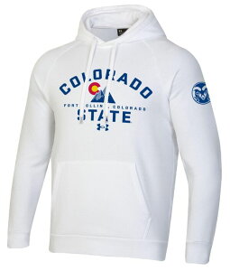 �A���_�[�A�[�}�[ �����Y �A�E�^�[ �p�[�J�[�E�X�E�F�b�g �t���[�X Under Armour Men's Colorado State Rams White Out Rival Fleece Pullover Hoodie NoColor �z���C�g