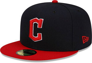 �j���[�G�� �����Y �A�N�Z�T���[ �X�q New Era Men's Cleveland Guardians Navy 59Fifty Authenticollection Home Fitted Hat NoColor �l�C�r�[