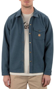 �n�[���[ �����Y �g�b�v�X �V���c Hurley Men'santa Cruz Solid Long Sleeve Flannel Grey Teal �O���[