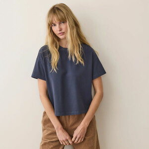 �}���[�� ���C���[ ���f�B�[�X �g�b�v�X T�V���c �W���[�W�[ Marine Layer Women's Cloud 9 Jersey Crew T-Shirt Mood Indigo �C���f�B�S