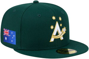 �j���[�G�� ���f�B�[�X �A�N�Z�T���[ �X�q ���S New Eradult World Baseball Classic 2026 Australia Logo 59Fifty Fitted Hat NoColor