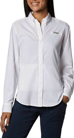 【送料無料】 コロンビア レディース シャツ トップス Columbia Women's PFG Tamiami II Long Sleeve Shirt White