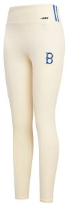 �v���X�^���_�[�h ���f�B�[�X �{�g���X ���M���X Pro Standard Women's Brooklyn Dodgers Retro Leggings Cream �N���[��