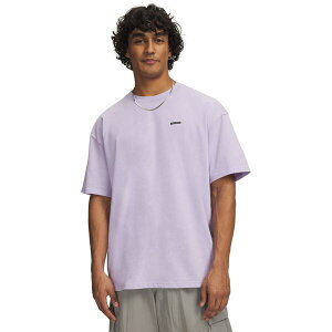 �A���_�[�A�[�}�[ �����Y �g�b�v�X T�V���c ���S Under Armour Men's Heavyweight Oversized Logo Wash T-Shirt Purple Crest �p�[�v��