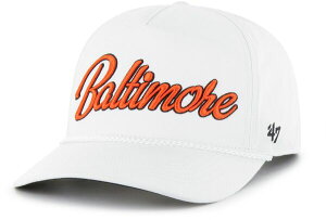 �t�H�[�e�B�[�Z�u�� �����Y �A�N�Z�T���[ �X�q '47 Adult Baltimore Orioles White Overhand Hitch Adjustable Hat NoColor �z���C�g