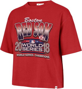 �t�H�[�e�B�[�Z�u�� ���f�B�[�X �g�b�v�X T�V���c '47 Women's Boston Red Sox Red Cooperstown Playoff Reed City T-Shirt NoColor ���b�h