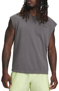 �A���_�[�A�[�}�[ �����Y �g�b�v�X �^���N�g�b�v �R�b�g�� Under Armour Men's Icon Heavyweight Cotton Tank Top Castlerock/Black �u���b�N