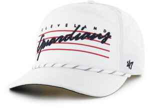 �t�H�[�e�B�[�Z�u�� ���f�B�[�X �A�N�Z�T���[ �X�q �_�E�� '47 Adult Cleveland Guardians White Downburst Hitch Adjustable Hat NoColor �z���C�g