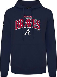 ���x���E�F�A �����Y �A�E�^�[ �p�[�J�[�E�X�E�F�b�g Levelwear Men's Atlanta Braves Navy Promo Podium Pullover Hoodie NoColor �l�C�r�[