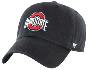 �t�H�[�e�B�[�Z�u�� �����Y �A�N�Z�T���[ �X�q '47 Men's Ohio State Buckeyes Clean Up Adjustable Black Hat NoColor �u���b�N