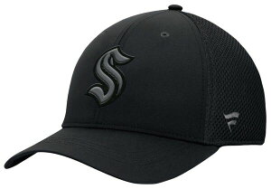 �t�@�i�e�B�N�X ���f�B�[�X �A�N�Z�T���[ �X�q Fanatics NHL Men'seattle Kraken Black Structured Flexfit Hat NoColor �u���b�N